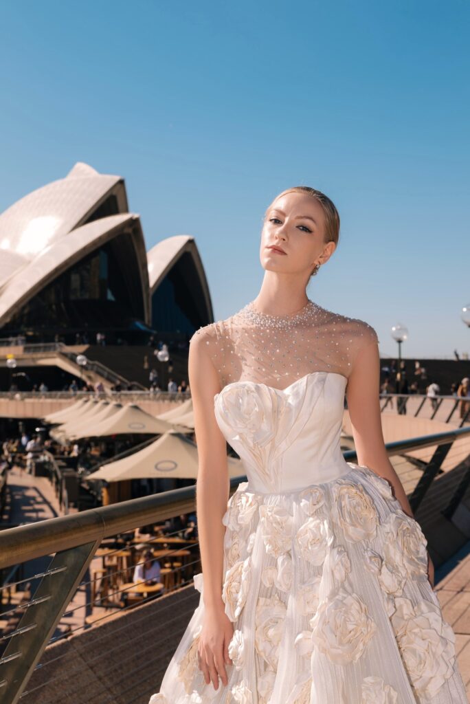 The wedding attire collection at the Global Sourcing Expo.