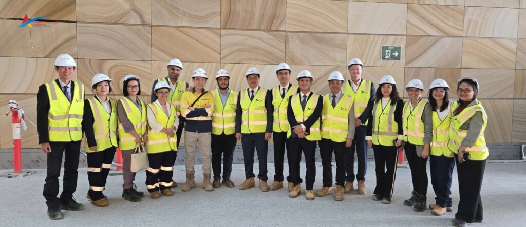 The delegation toured the under-construction Western Sydney Airport