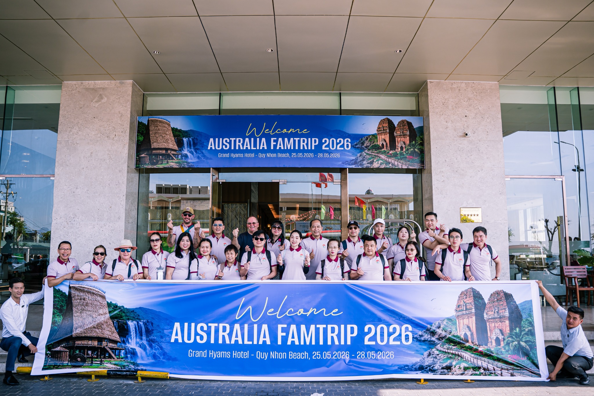 Australia Famtrip 2026 delegation in Quy Nhon, Vietnam
